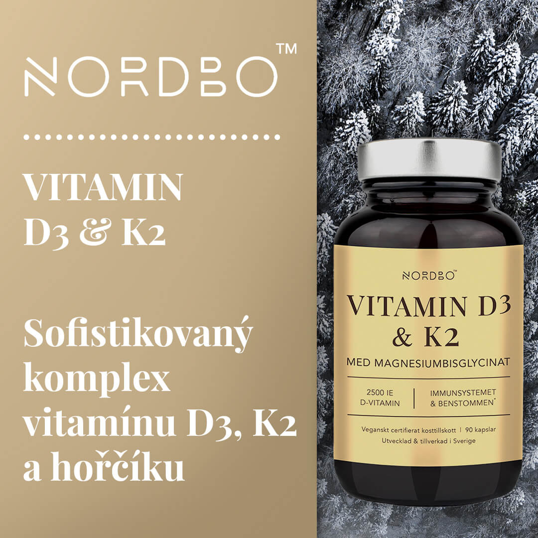 Nový doplněk značky Nordbo - Vitamín D3 a K2